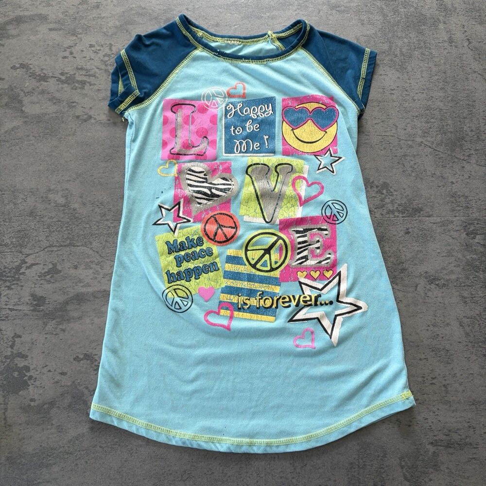 VTG Avril Lavigne Style Y2K Mall Goth Scene Baby Tee S Grunge Rave Emo Internet